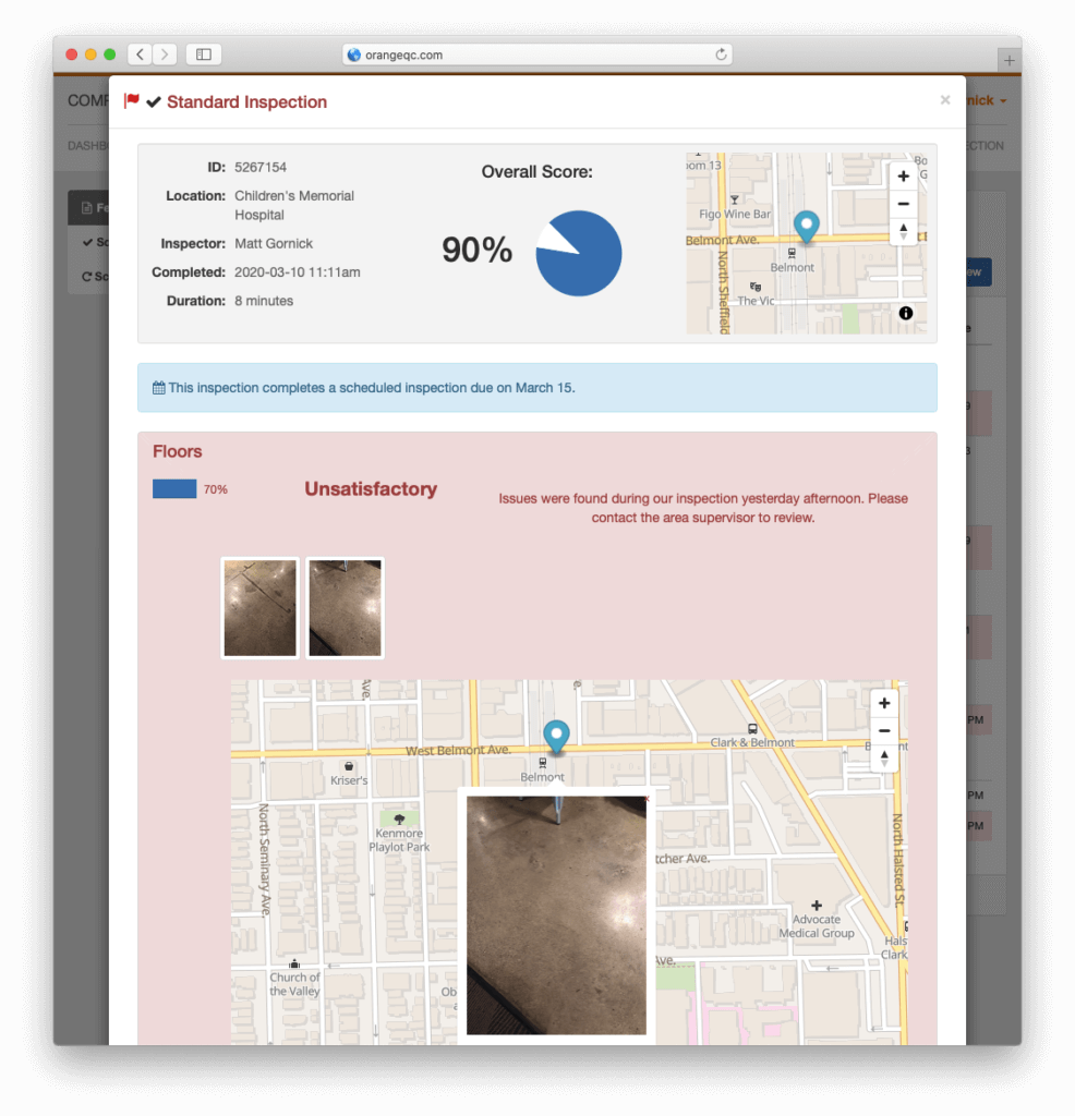 Automatic calculation of scores and tracking of timestamps and GPS