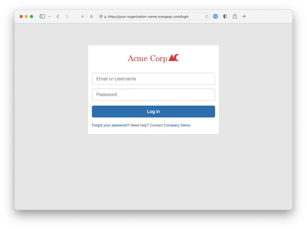 Login Page with Logo