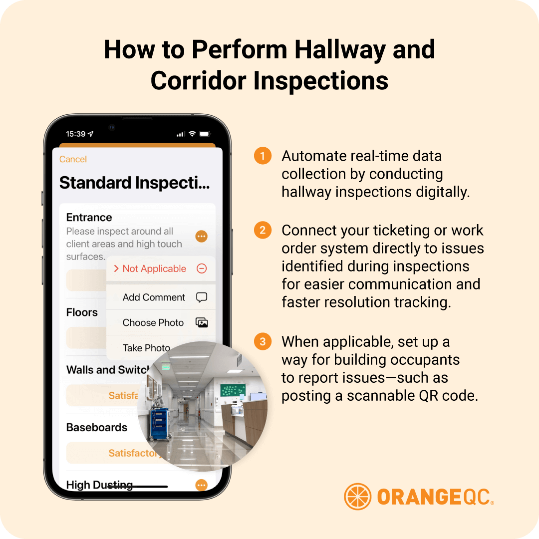 How to perform hallway and corridor inspections.