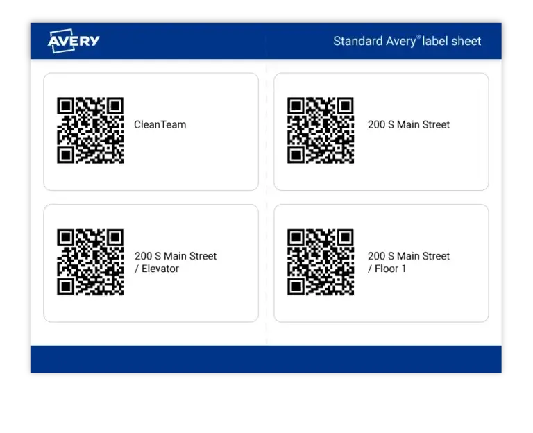 An illustration depicting OrangeQC printable QR codes ready for inspection.